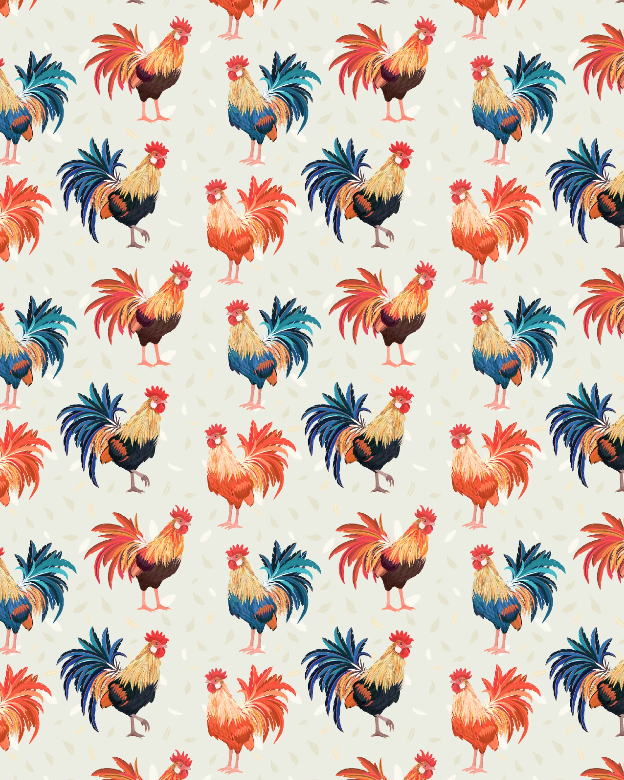 Cocky Rooster Men's Polo - White - Image 3
