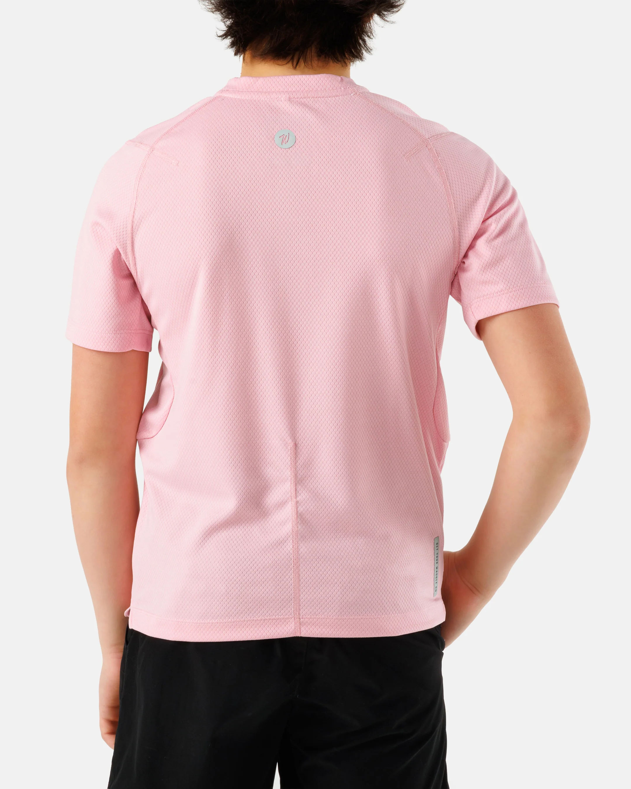 Hexcore Boy's Performance Short-Sleeve Shirt - Dusty Rose - Image 3
