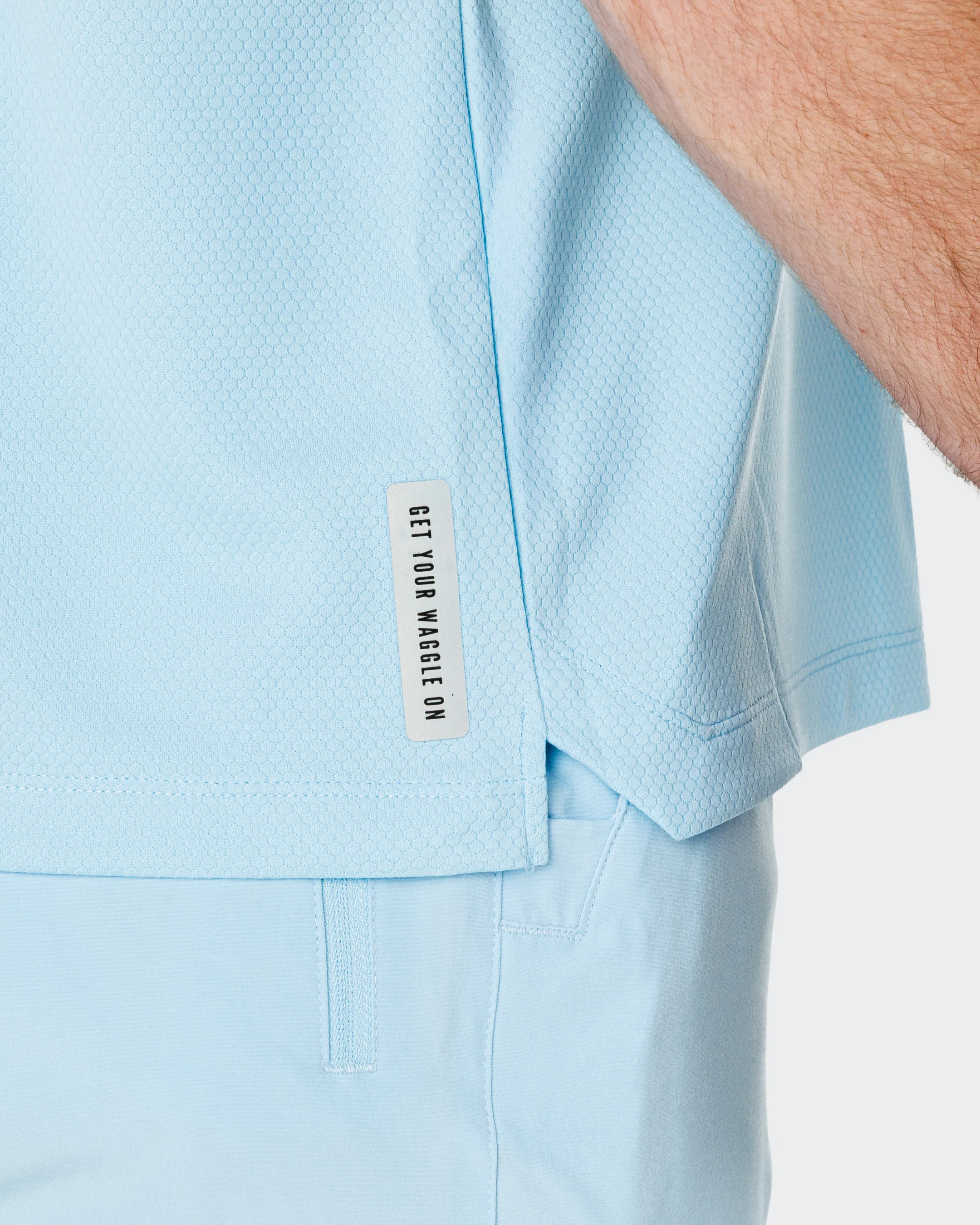 Hexcore Men's Performance Short-Sleeve Shirt - Sky Blue - Image 5