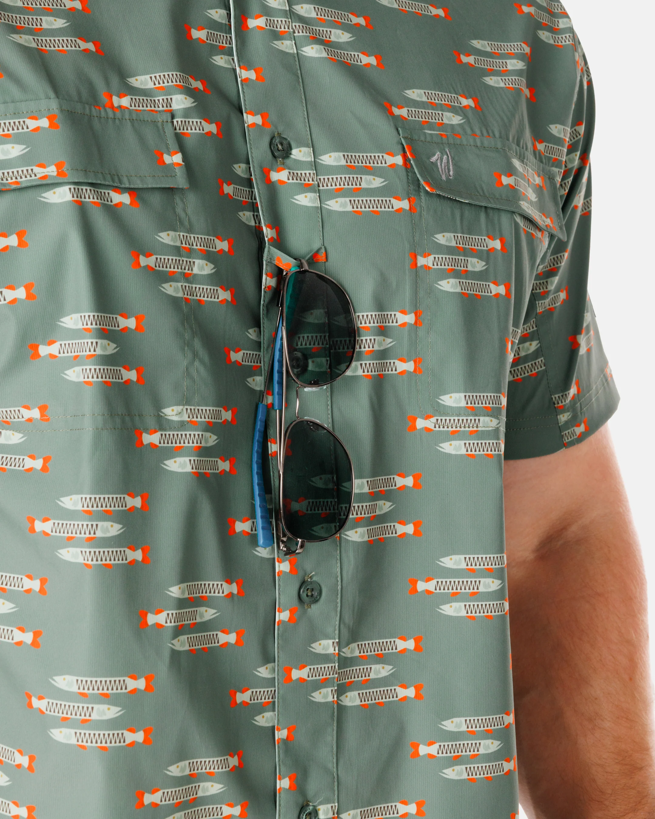 Muskied Men's Outpost Short-Sleeve Button-Down Shirt - UPF 40+ - Image 7
