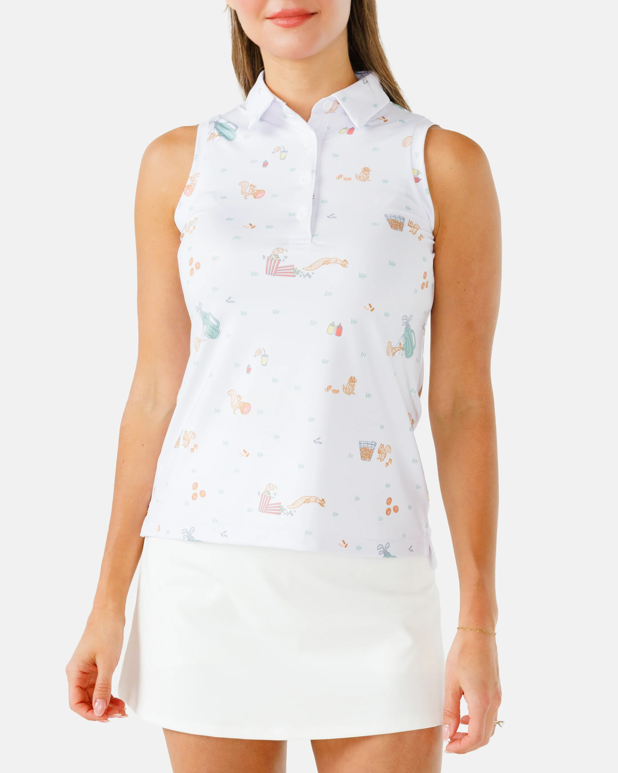 Snack Shack Women's Sleeveless Polo