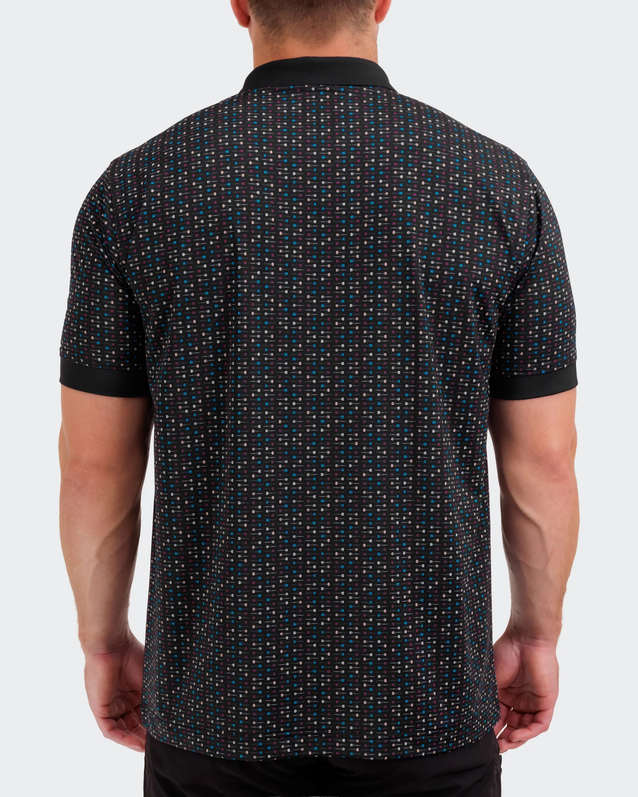 Throwing Darts Men's Polo - Image 5
