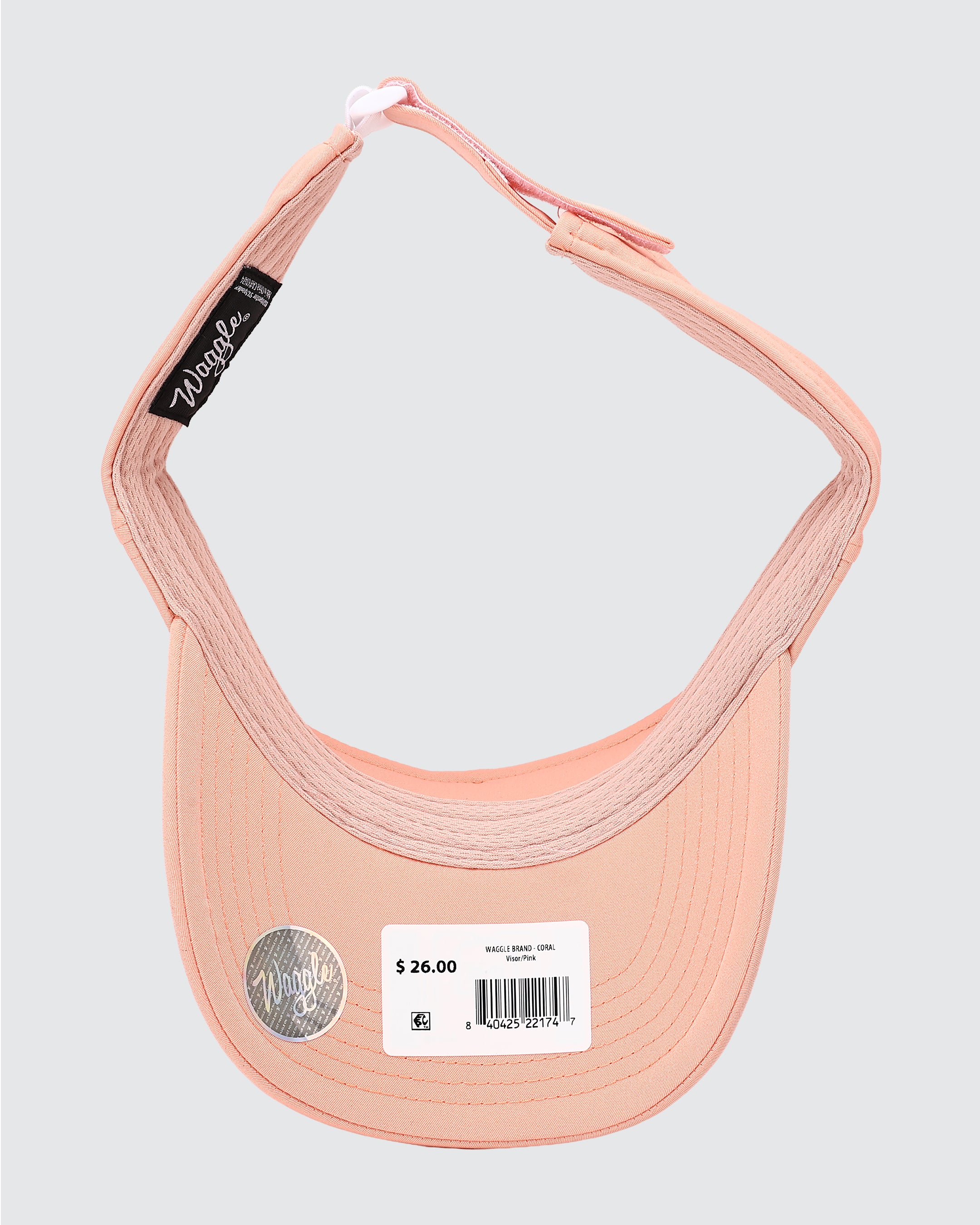 Waggle Brand Visor - Coral - Image 6