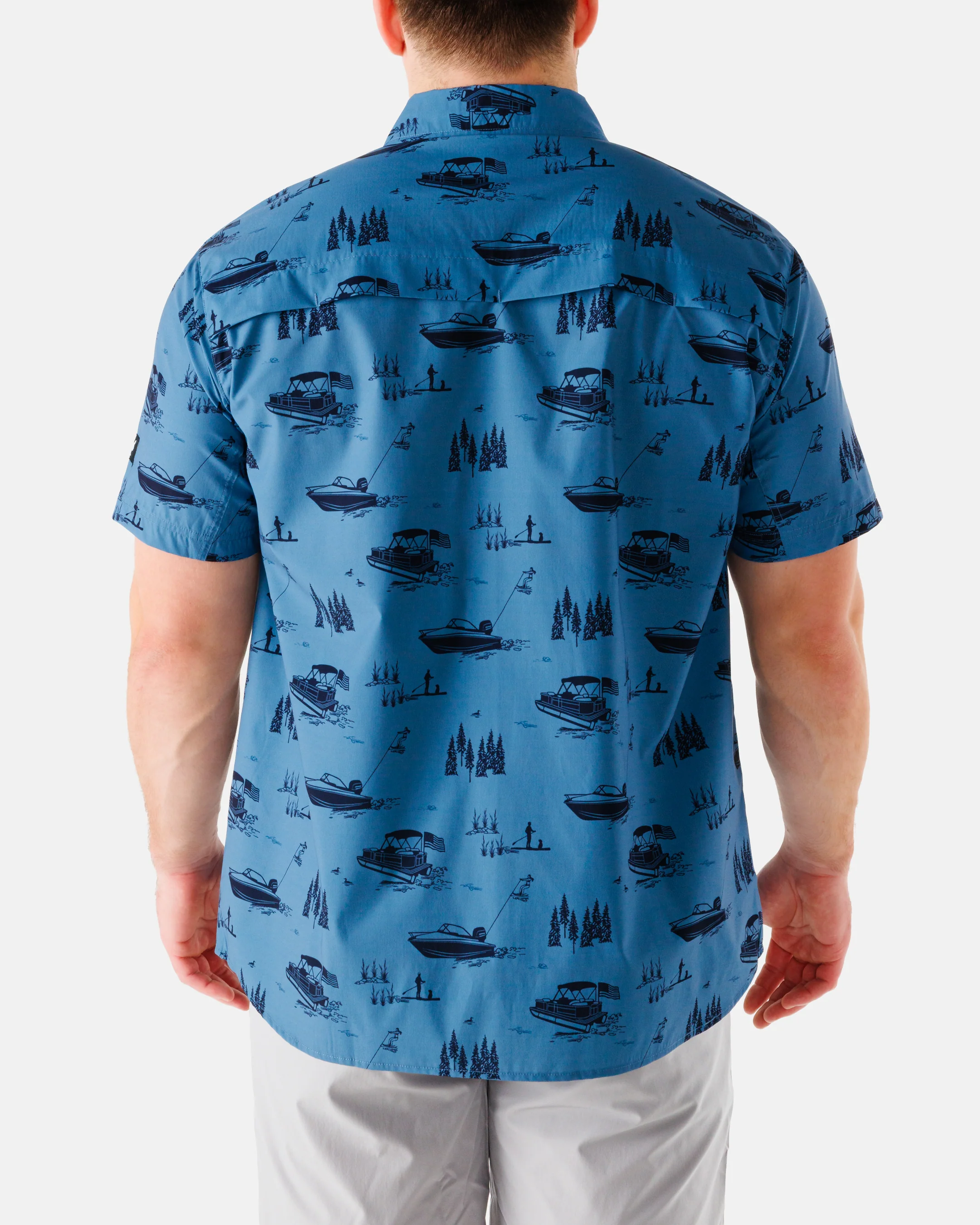 Wake Life Men's Outpost Short-Sleeve Button-Down Shirt - UPF 40+ - Image 4